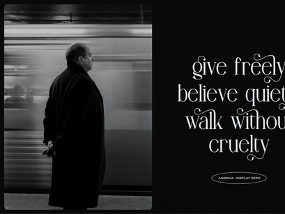 Angdiva | Display Serif Font