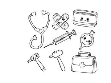 Medical healthcare icons set flat design vector illustration preview picture