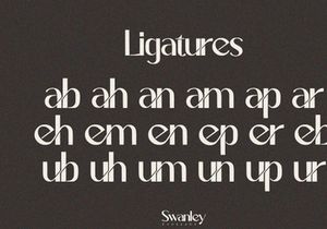 Swanley - Sans Serif Font