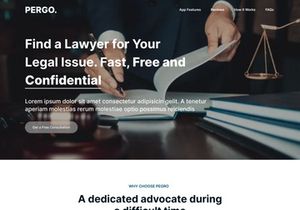 PERGO-Lawyer Creative Landing Page Template