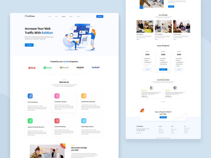 Enlition - SEO/Digital Agency Landing Page preview picture