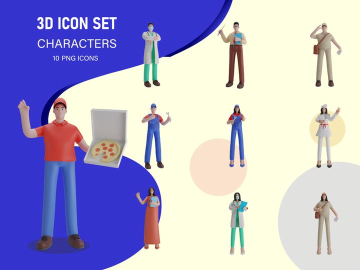 3D Character illustration render