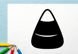 Minimalist black and white handbag icon for fashion and accessories