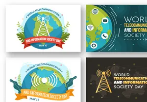 12 World Telecommunication and Information Society Day Illustration