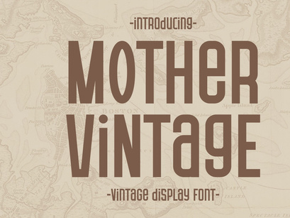 Mother Vintage - Display Font