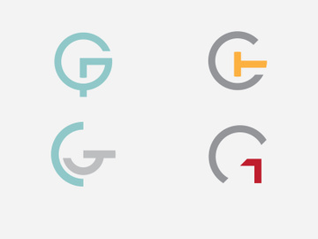 initials G logo icon Vector  design template preview picture