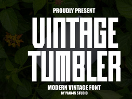 Vintage Tumbler - Modern Vintage Font preview picture