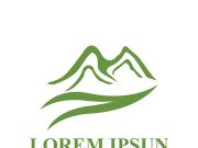 Mountain icon logo template vector illustration design