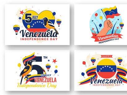 10 Venezuela Independence Day Illustration