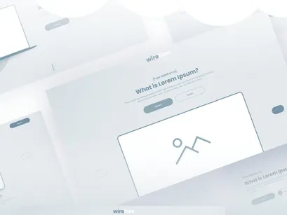[Free] Wireframe UI Kit - Adobe XD