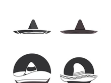 Simple hat vector design logo icon template