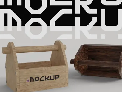 Tool Storage Box Mockup