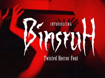 Binsruh – Twisted Horror Font