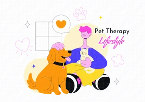 10 Pet Therapy Lifestyle Illustration