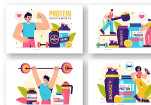 9 Healthy Protein Supplements Illustration