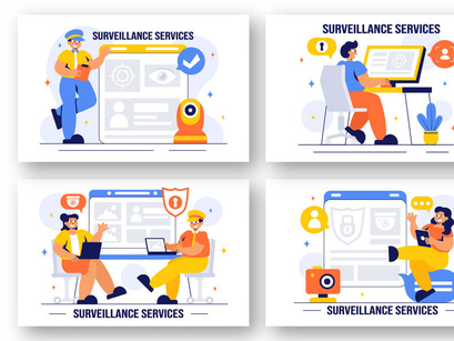 9 Surveillance Services Illustration