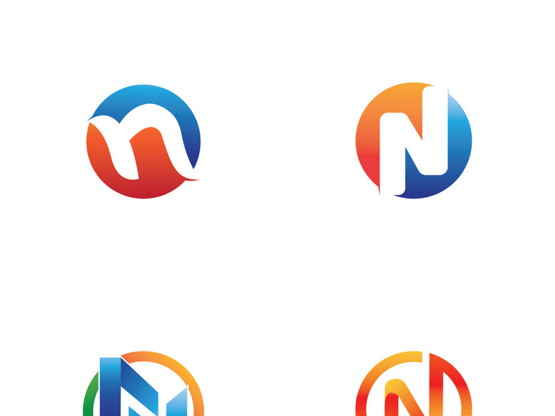 initial letter N logo with modern concept.