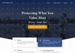 Ford Family Law - Lawyer Landing Page
