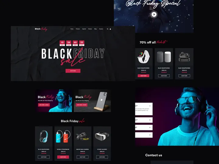 Black Friday Sale Landing Page