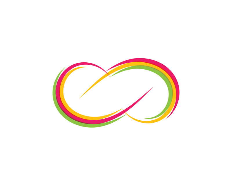 Infinity icon illustration design template