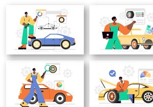 9 Car Customization and Modifications Illustration