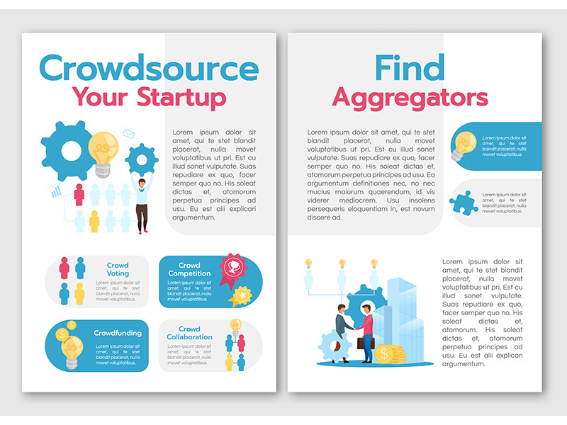 Crowdsource your startup brochure template