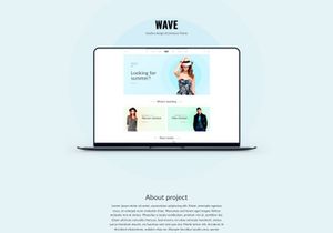 Wave eCommerce design UI Kit Figma and Photoshop