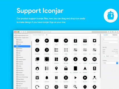 50 User Interface Glyph Icon