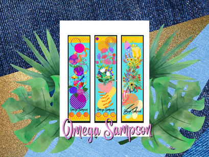 Flower Queens Set of  3 Digital Printable Downloadable Bookmarks Book Lovers Gift Avid Readers Gift Book Club Gift Gift Tags Candle Labels