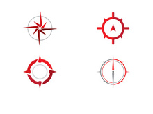 Compass Logo icon illustration design
