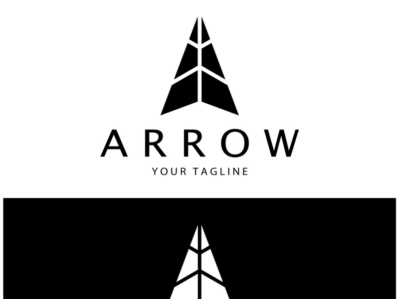 Arrow vector illustration icon Logo Template design