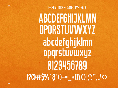 Essentials - Sans Serif Typeface
