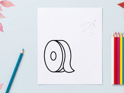 Single white 3D rendering of a spool or reel. Isolated cylindrical object with hollow core for thread, wire, or cable storage.