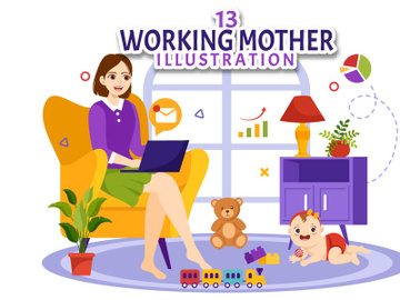 13 Working Mother Illustration preview picture