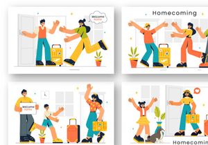9 Welcoming Back Home Illustration