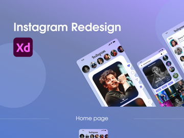 Instagram Redesign ui preview picture