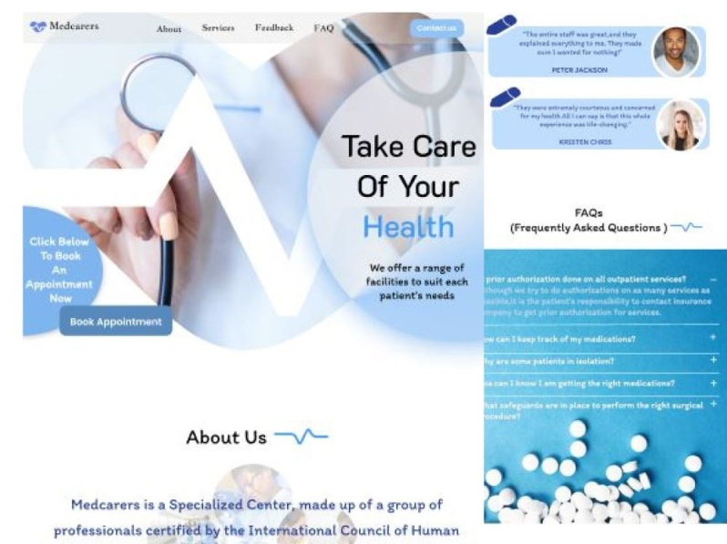 Medical Healthcare Landing Page