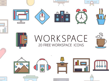 Workspace Vector Icon Pack preview picture