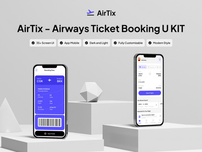 AIRTIX - Airways Ticket Booking UI KIT