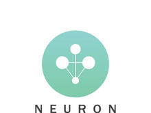 Neuron logo or nerve cell logo design,molecule logo illustration template icon with vector concept