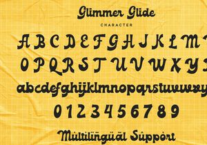 Glimmer Glide - Groovy Font