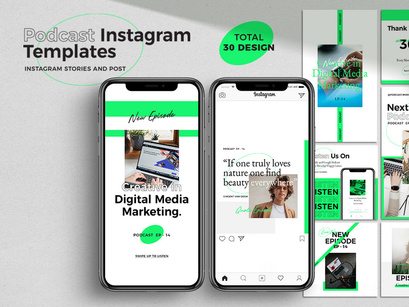 Podcast Instagram Pack Templates