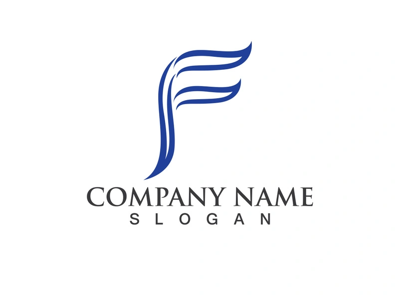 F Logo and symbol vector icon