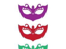 Masquerade Carnival Mask Icon and symbol vector