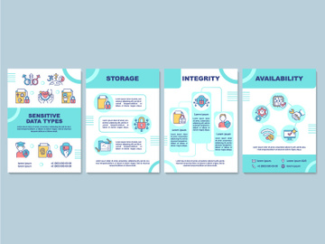 Sensitive data examples mint brochure template preview picture