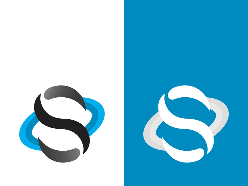 Business corporate S letter logo design vector