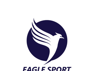 Eagle wing logo design vector image template preview picture