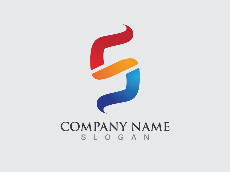 S letter logo initial company name