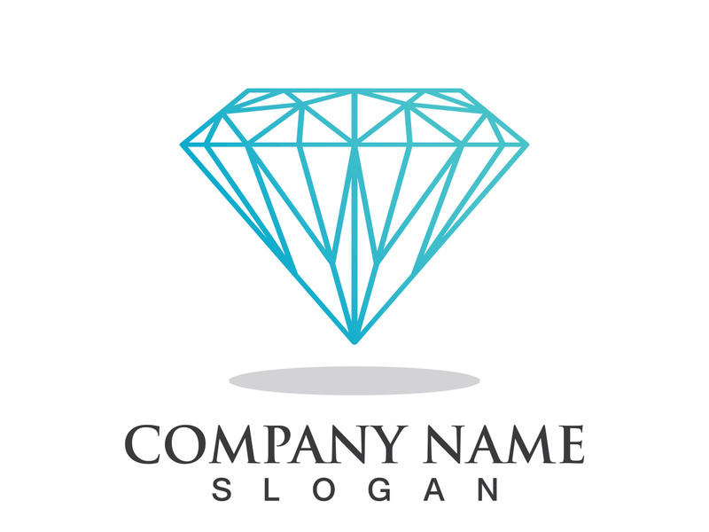 Diamond logo template vector icon illustration design