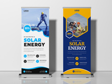 Solar Energy Roll Up Banner Template Ver-2
